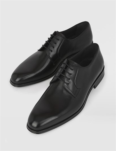 Arene Hakiki Deri Erkek Siyah Klasik Ayakkabı - iLVi