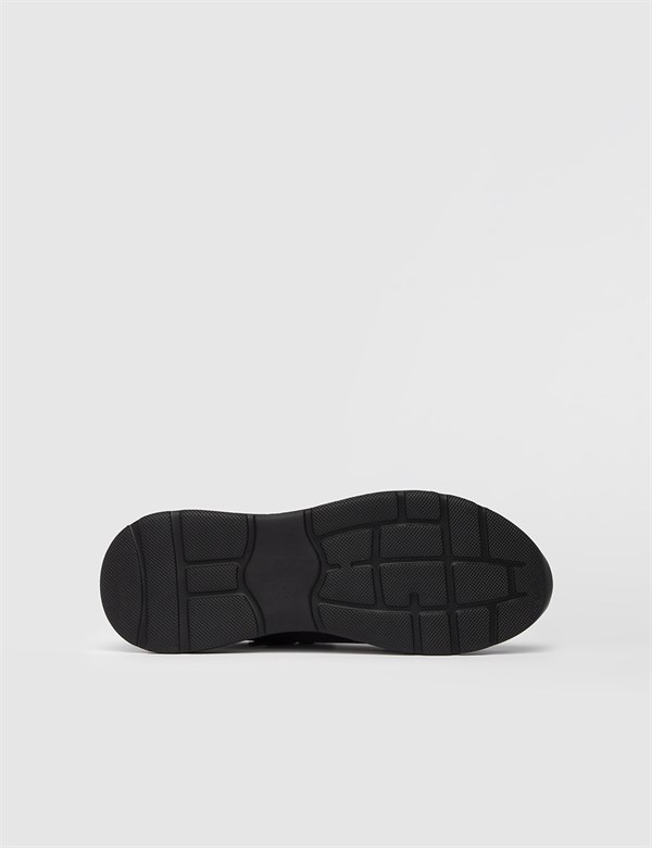 Arlon Black Nappa Leather Men's Sneaker