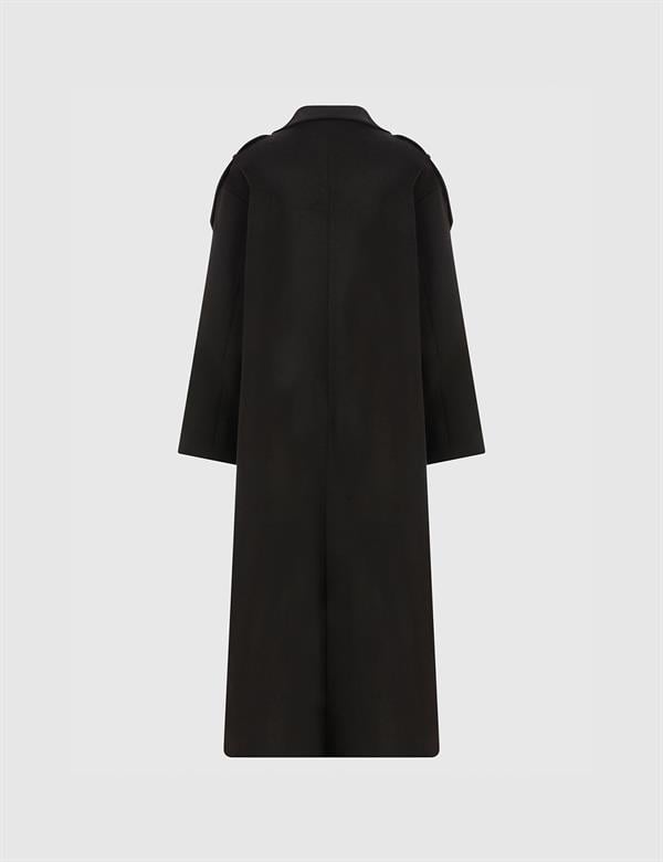 Ayers Black Women's Cashmere Coat