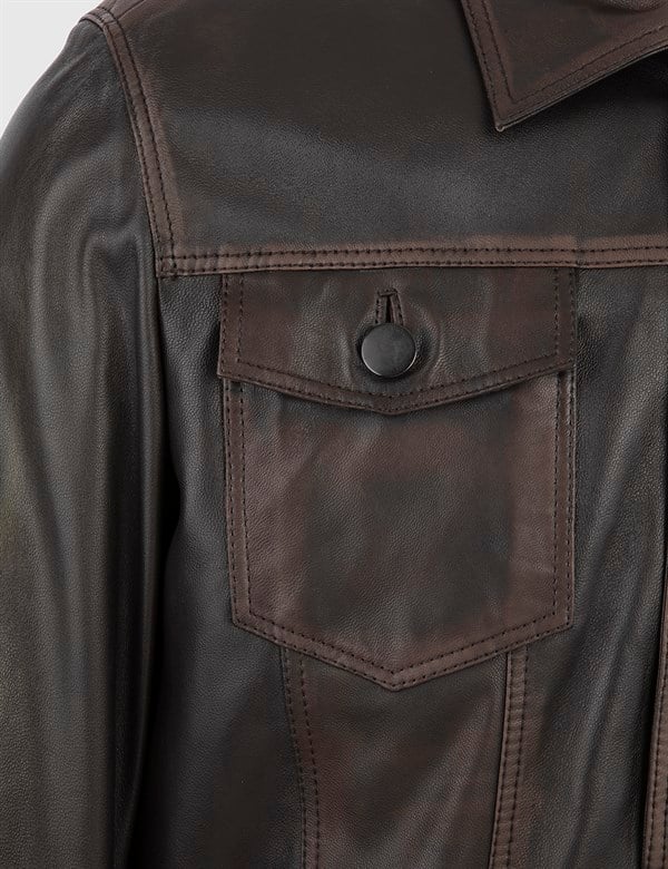 Baird Brown Men's Leather Jacket