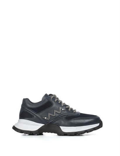 Begi Men's Sneaker Navy Blue Antique