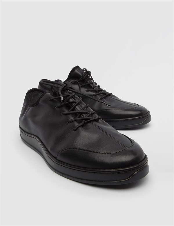 Belfest Black Leather Men's Daily Shoe