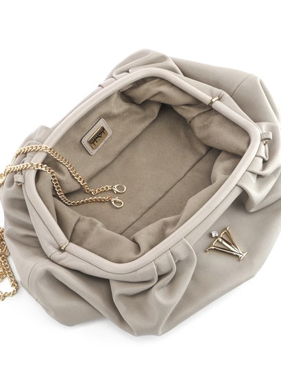 Belinda Women's Shoulder Bag Beige Leather