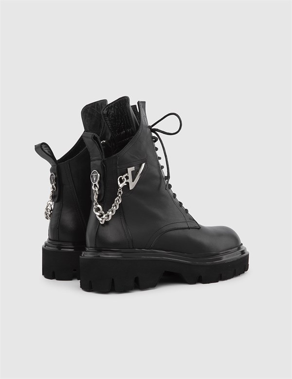 Bendi Black Leather Women's Boot