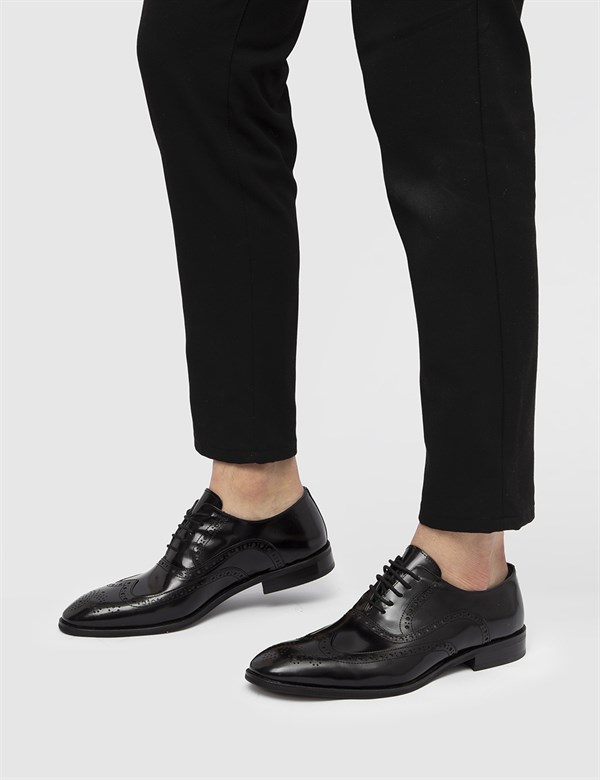 Benton Black Florentic Leather Men's Oxford