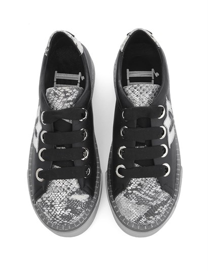 Bereza Women's Sneaker Grey Snake Leather