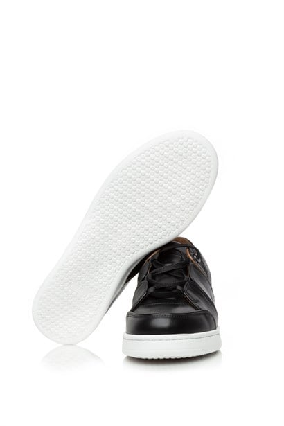 Bernard Men's Sneaker Black Leather
