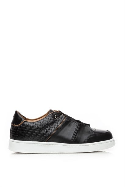 Bernard Men's Sneaker Black Leather