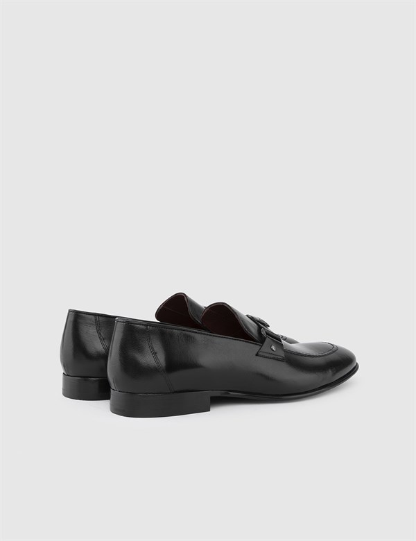 Birgit Black Buffalo Leather Men's Classic Shoe