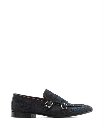 Bogart Men's Moccasin Denim Blue