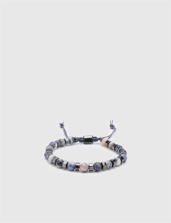 Bowen Blue Natural Stone Men's Bracelet