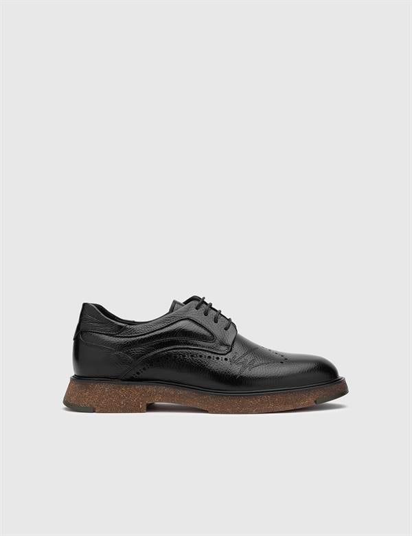 Bronte Black Leather Men's Daily Shoe