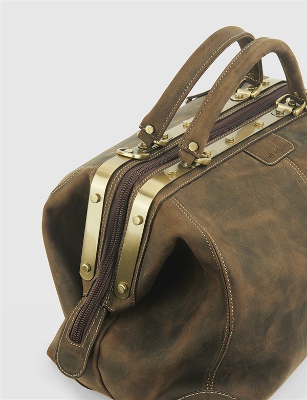 Broome Unisex Valiz Camel Nubuk