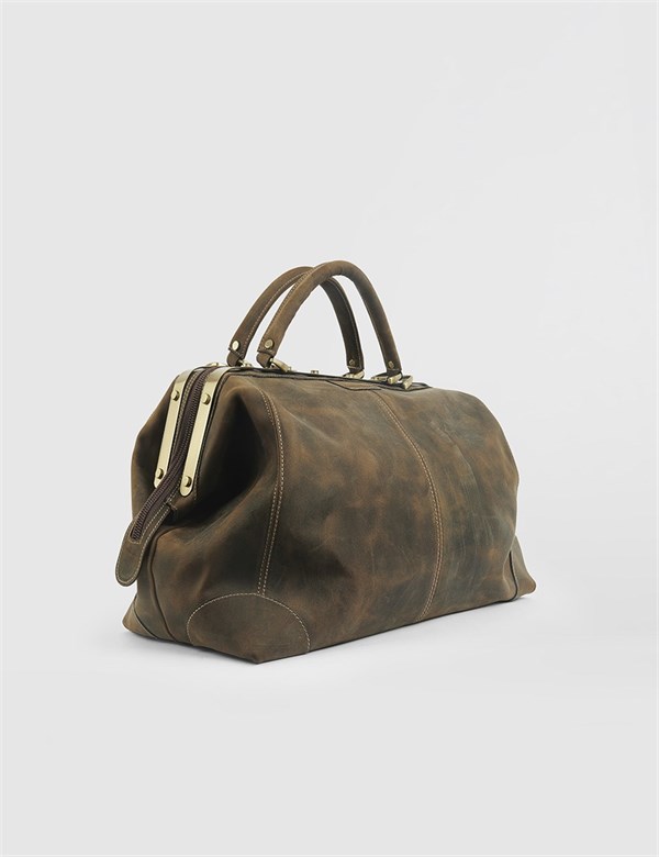 Broome Unisex Valiz Camel Nubuk