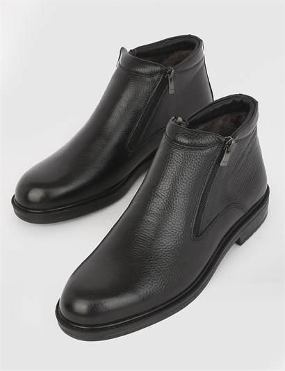Calgary Black Floater Leather Men's Boot