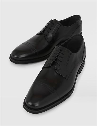 Calvino Black Leather Men's XXX Shoe