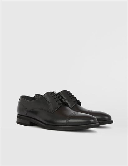 Calvino Black Leather Men's XXX Shoe