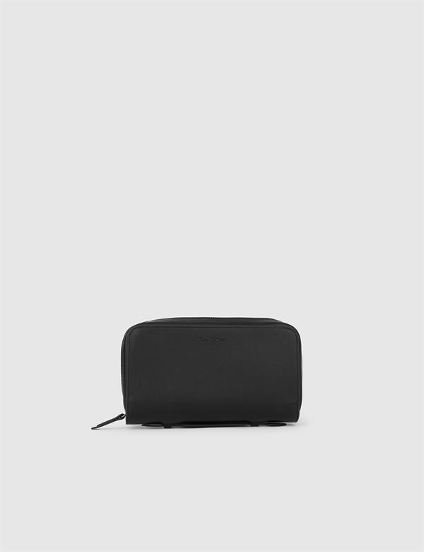 Capella Black Leather Men's Handbag