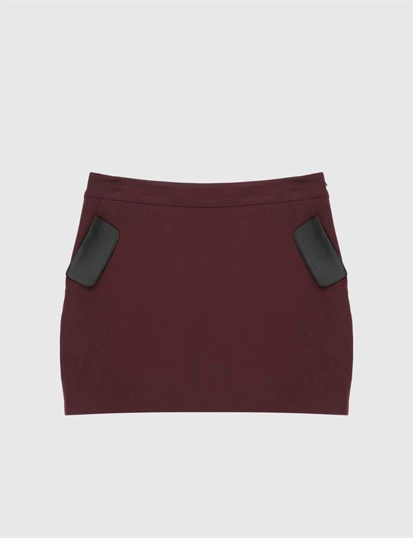 Carlita Burgundy Women's Skirt