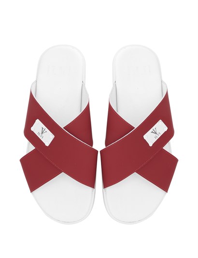 Cascata Men's Slipper Red Leather