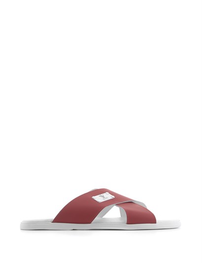 Cascata Men's Slipper Red Leather
