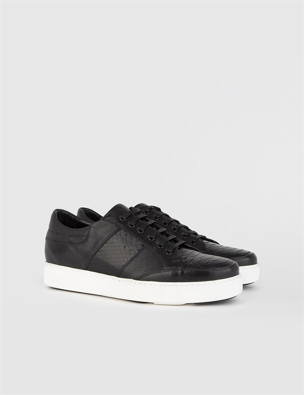 Ceil Black Deer Leather Men's Sneaker