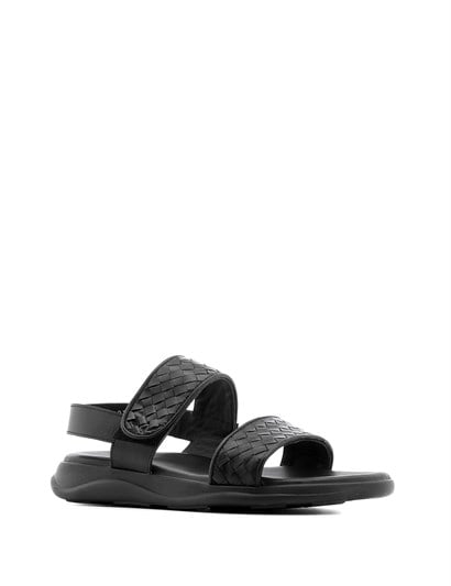 Charles Men's Sandal Black Braid Nappa