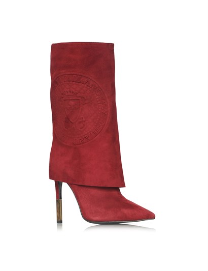 Chris Women's Heeled Boot Bordeaux Suede