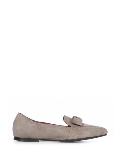 Cina Women's Ballerina Mink Suede