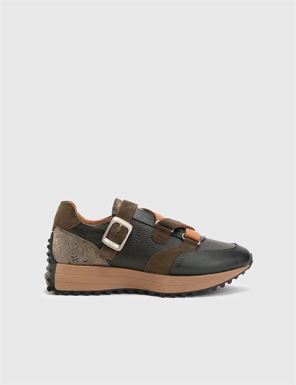 Cirino Khaki Floater Leather Women's Sneaker