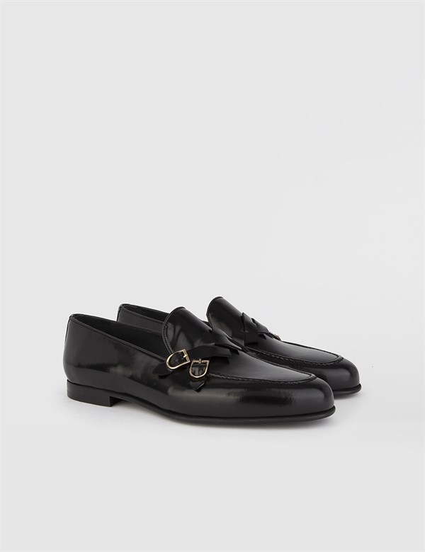Conroy Hakiki Açma Deri Erkek Siyah Klasik Ayakkabı