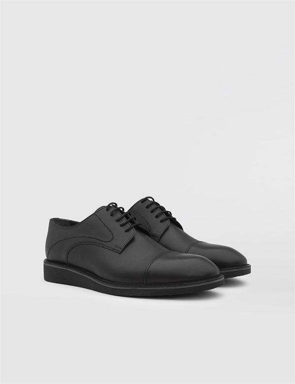 Corylus Antique Black Leather Men's Daily Shoe