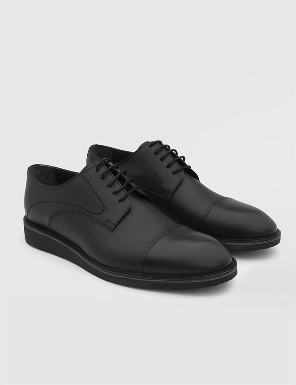 Corylus Antique Black Leather Men's Daily Shoe