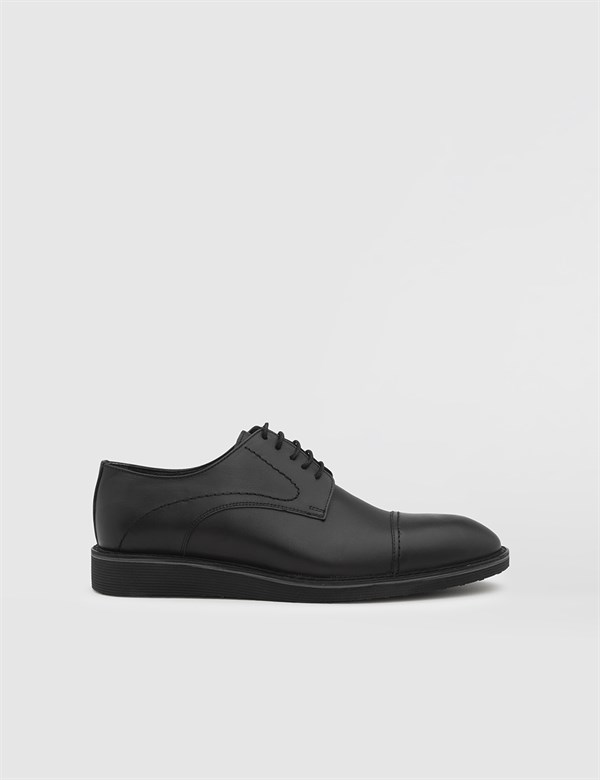 Corylus Antique Black Leather Men's Daily Shoe