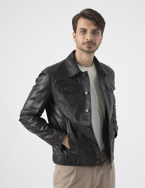 Cyril Brown Leather Men's Jacket