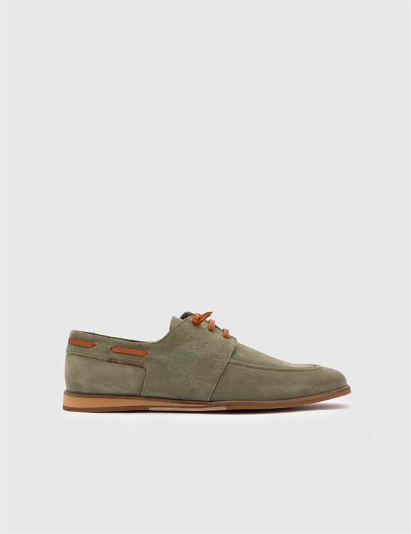 Davide Green Suede Leather Men's Oxford