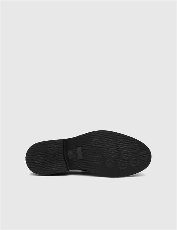 Dawlish Black Leather Men's Classic Shoe