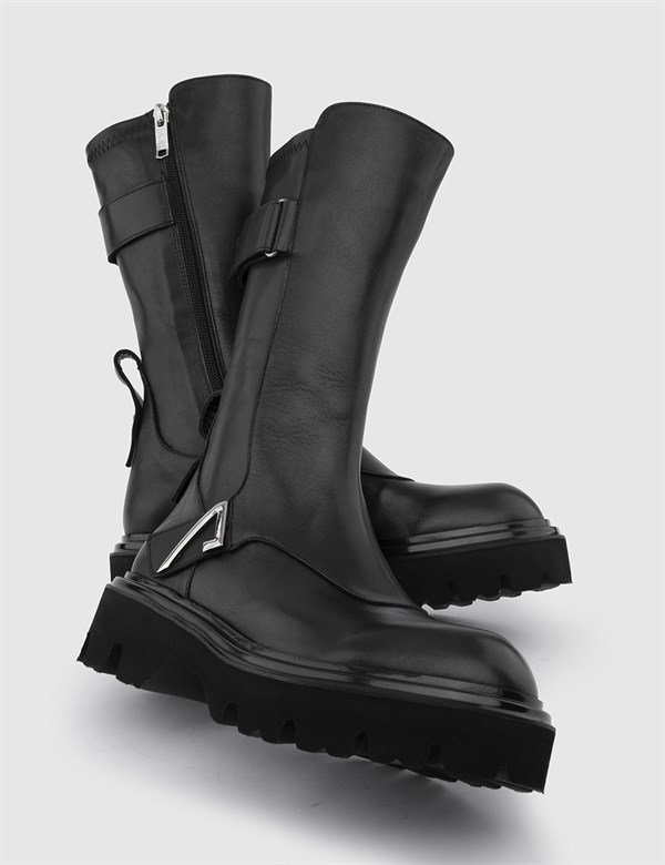 Doug Black Leather Women's Boot