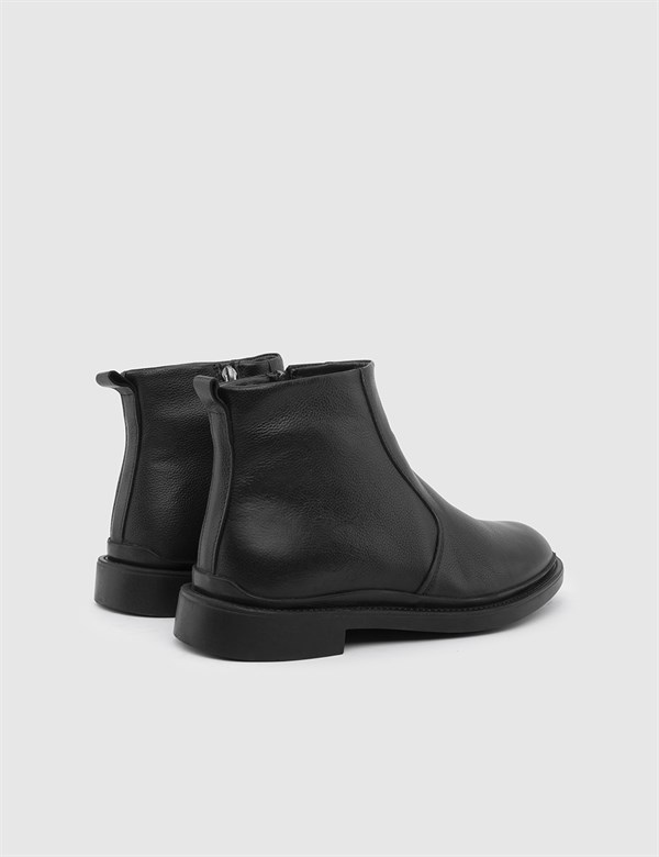 Eldey Black Leather Men's Boot