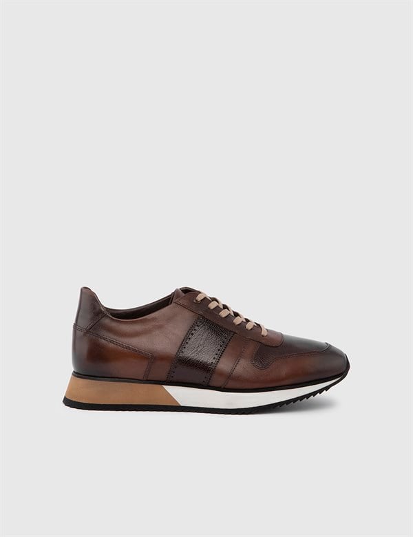 Elso Brown Leather Men's Sneaker