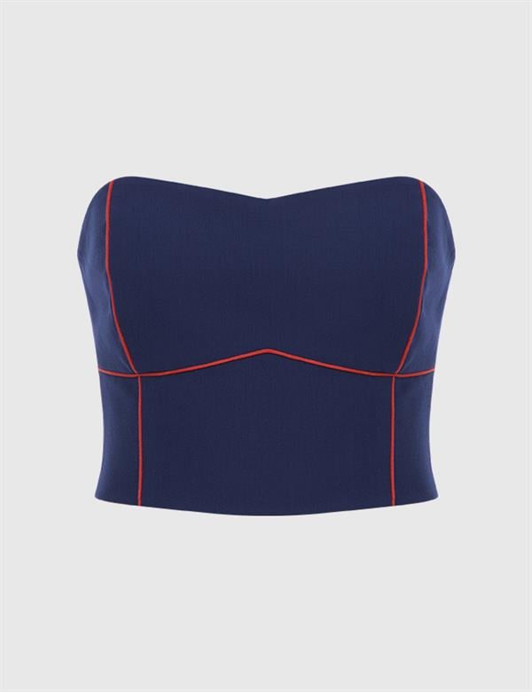 Era Navy Blue Women's Bustier