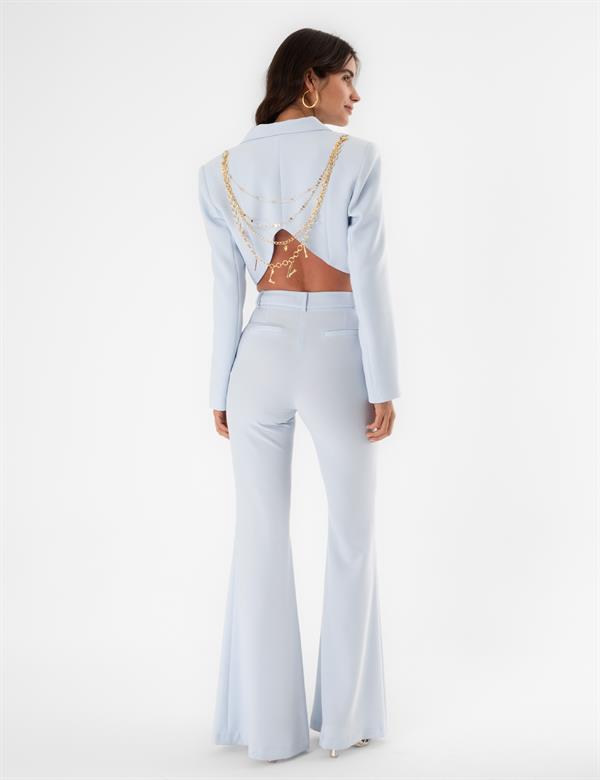 Esi Blue Women's Crop Jacket