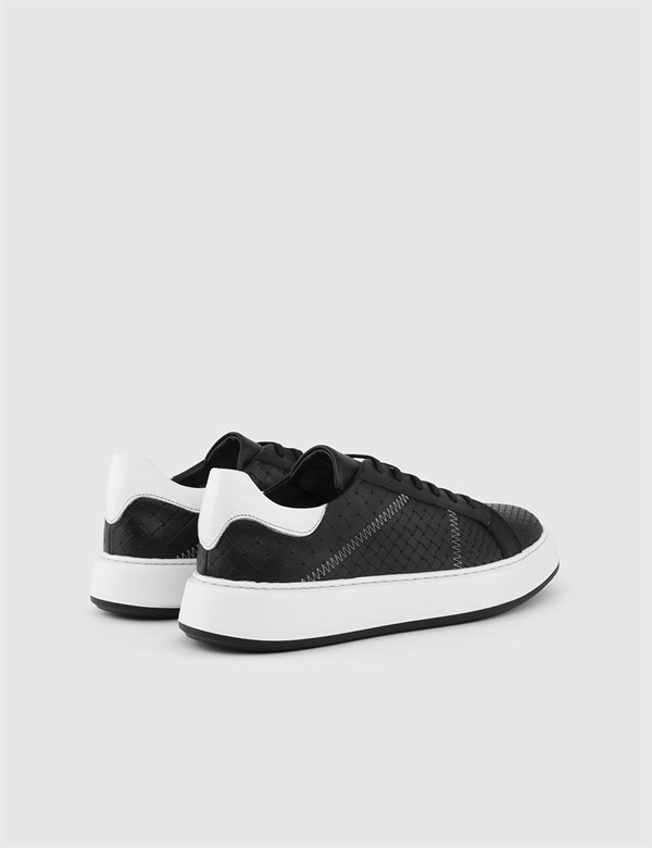 Eskil Black-White Leather Men's Sneaker