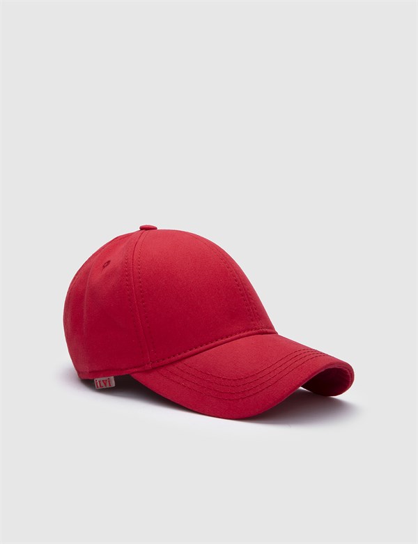 Even Red Gabardine Unisex Hat