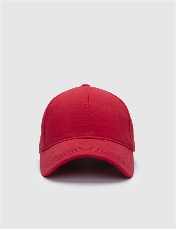 Even Red Gabardine Unisex Hat