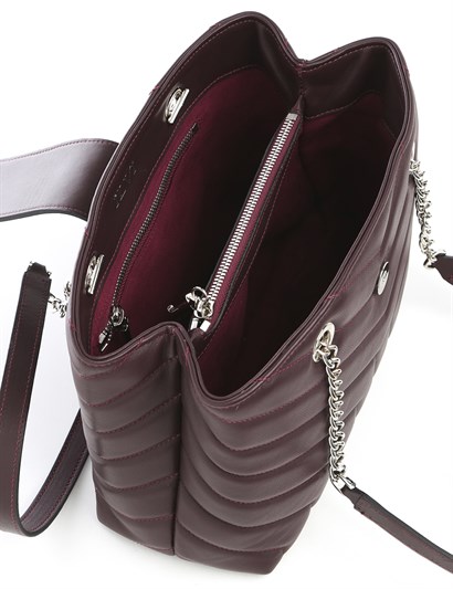 Farah Women's Shoulder Bag Bordeaux Leather