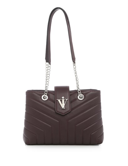 Farah Women's Shoulder Bag Bordeaux Leather