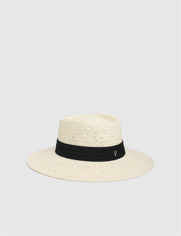 Fumsa Cream Unisex Straw Hat