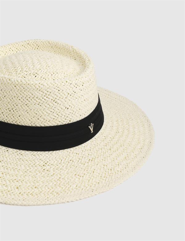 Fumsa Cream Unisex Straw Hat