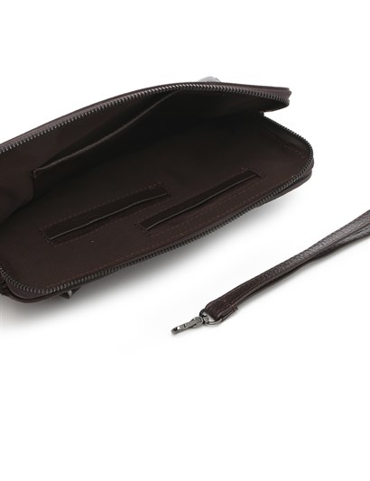 Gaines Men's Handbag Brown Leather
